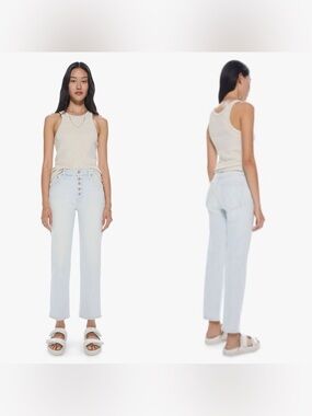 NWOT Mother the pixie tomcat ankle pina colada paradise 25